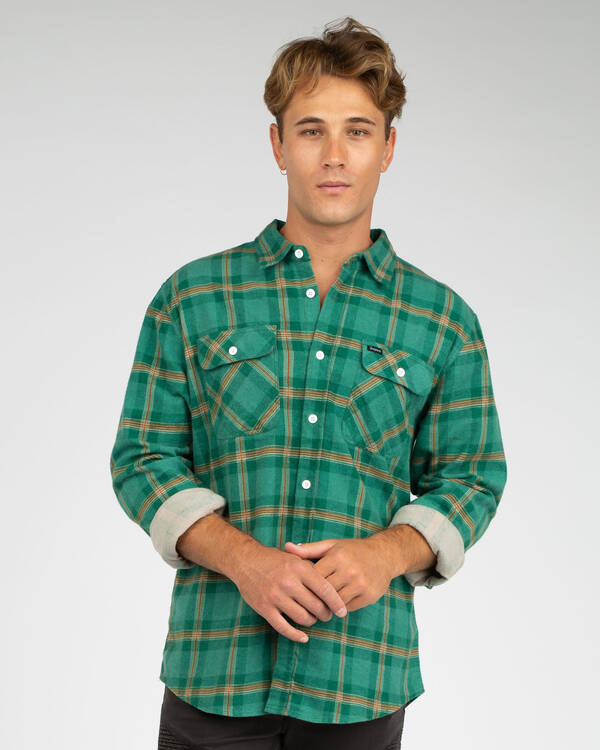 Brixton Bowery Long Sleeve Flannel Shirt for Mens
