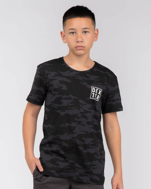 Dexter Boys Camo Puncture T-Shirt for Mens
