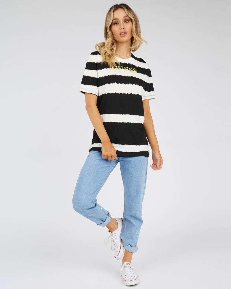 GUESS Jeans Tie Dye T-Shirt for Womens