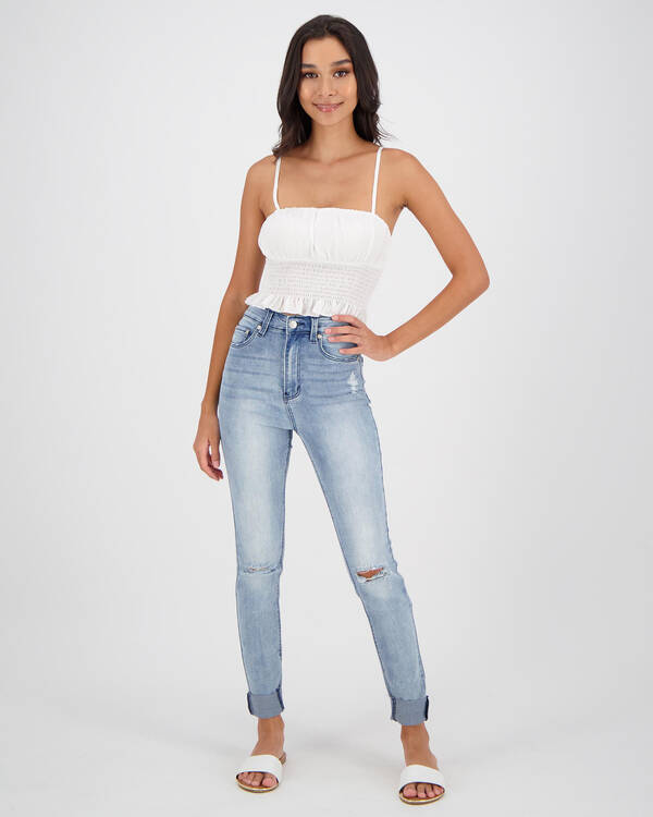 Black Palms The High Skinny Jeans for Womens