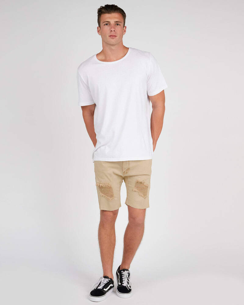Kiss Chacey Biker Denim Shorts for Mens