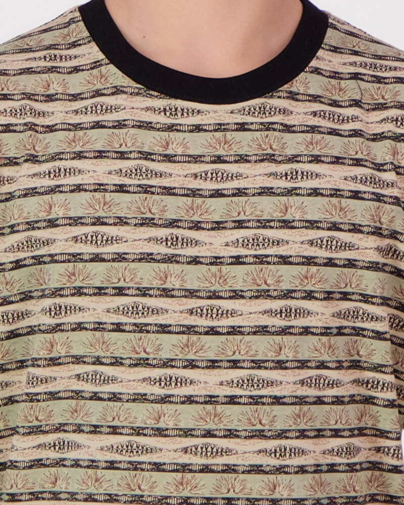 Rhythm Boys Tribe Stripe T-Shirt for Mens