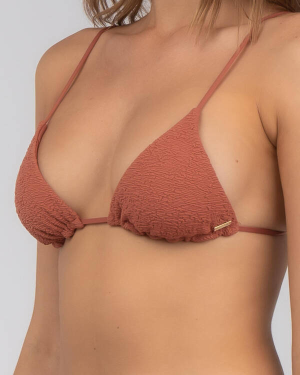 Rusty Sandalwood Bikini Top for Womens