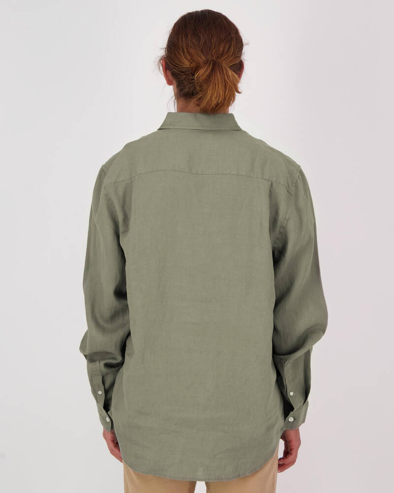 Academy Brand Hampton Linen Long Sleeve Shirt for Mens