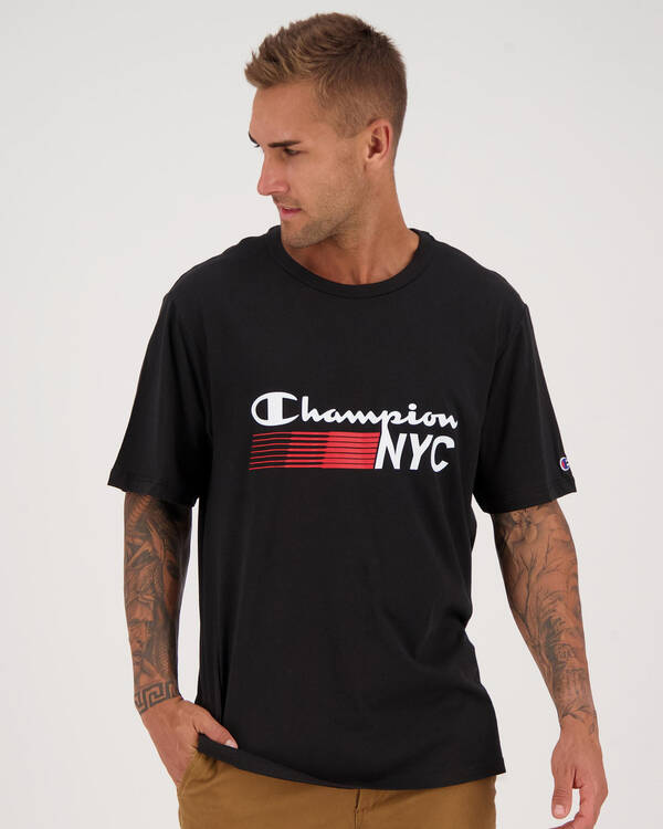Champion Tape Jersey T-Shirt for Mens