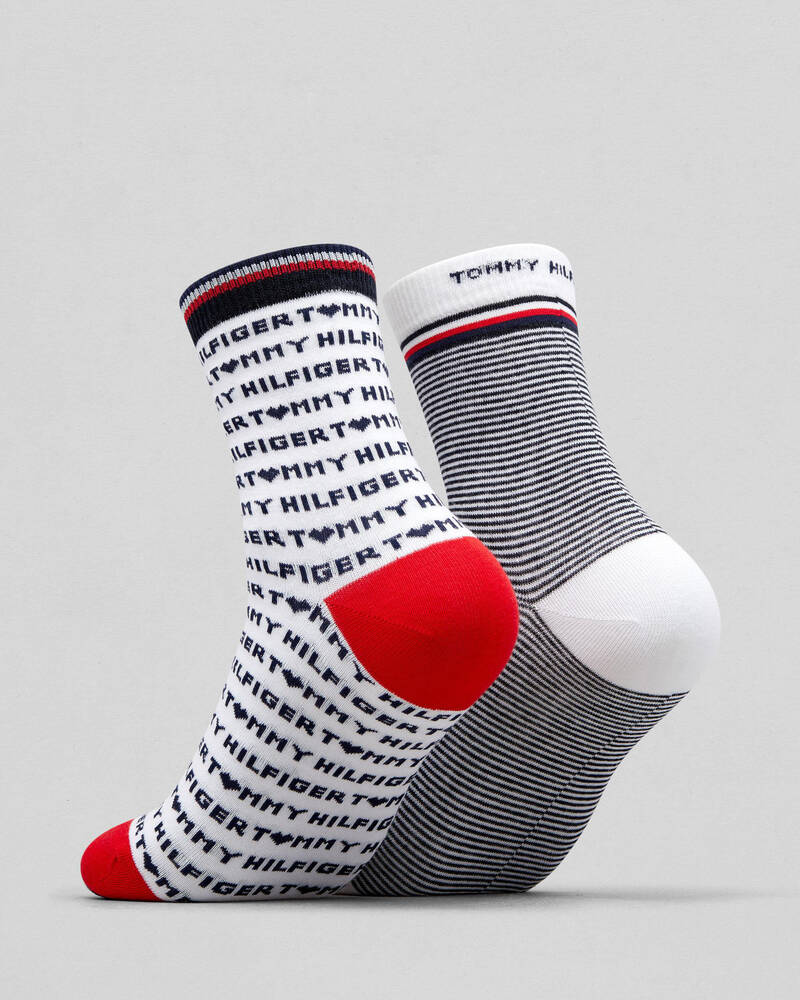Tommy Hilfiger Womens Tommy Heart Sock Pack for Womens