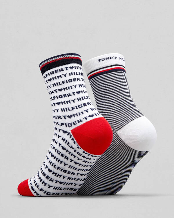 Tommy Hilfiger Womens Tommy Heart Sock Pack for Womens