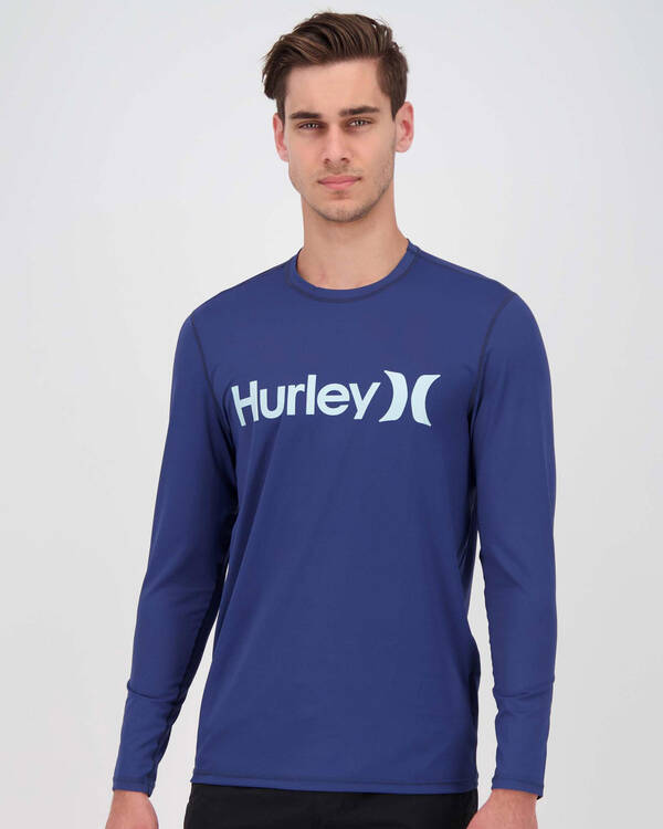 Hurley One & Only Long Sleeve Rash Vest for Mens
