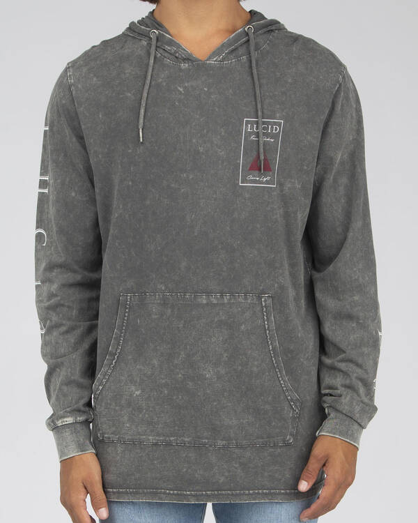 Lucid Crypt Long Sleeve Hooded T-Shirt for Mens