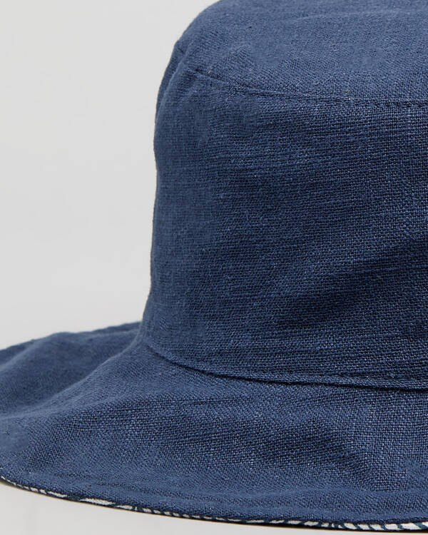 Rip Curl Navy Beach Reversible Bucket Hat for Womens