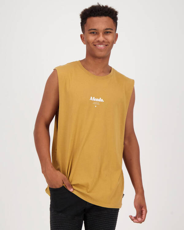 Afends Distortion Muscle Tank for Mens