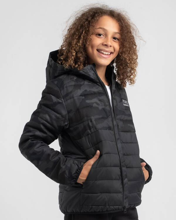 Quiksilver Boys' Scaly Mix Hooded Jacket for Mens