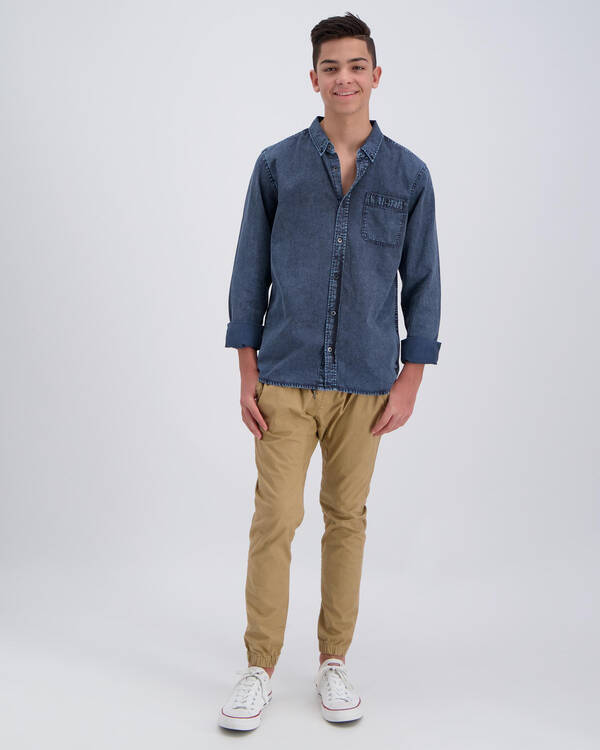 Quiksilver Boys Clackton Long Sleeve Shirt for Mens