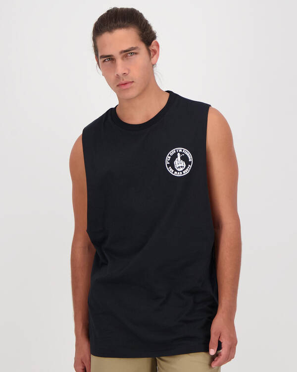 The Mad Hueys F*ck Off Im Fishing Muscle Tank for Mens