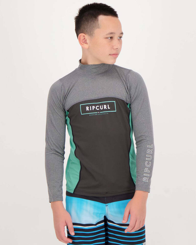 Rip Curl Underline LS Rash Vest for Mens