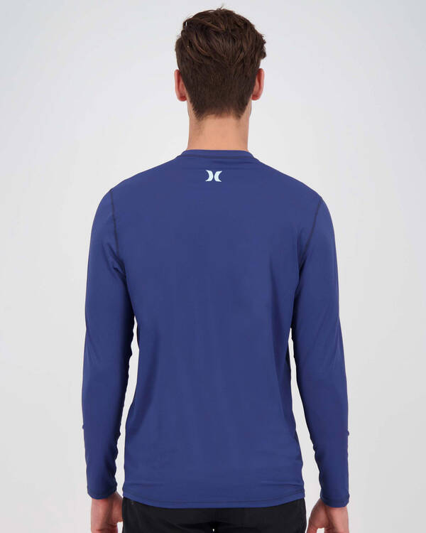 Hurley One & Only Long Sleeve Rash Vest for Mens