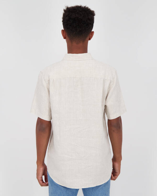 Academy Brand Hampton Linen Short Sleeve Shirt for Mens