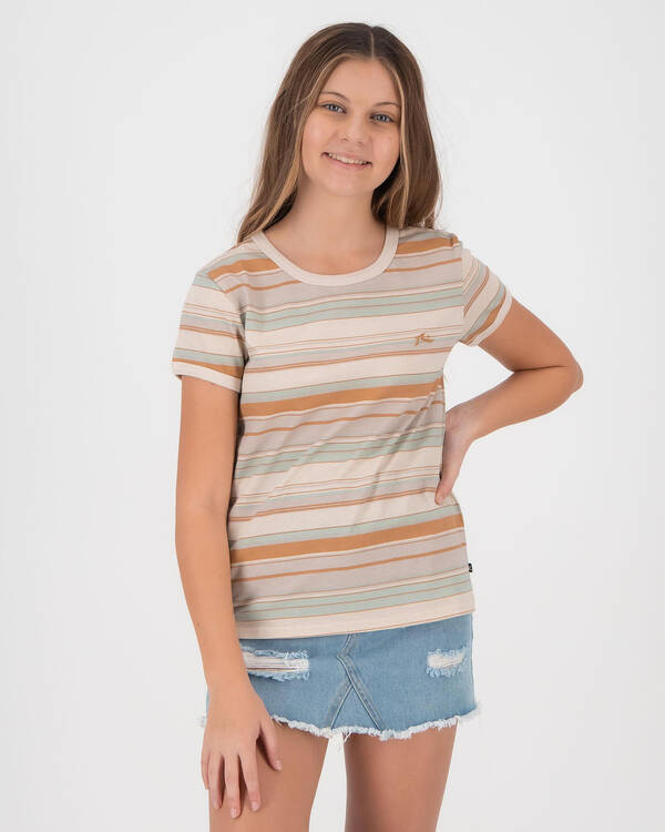 Rusty Girls' Horizon Stripe T-Shirt for Womens