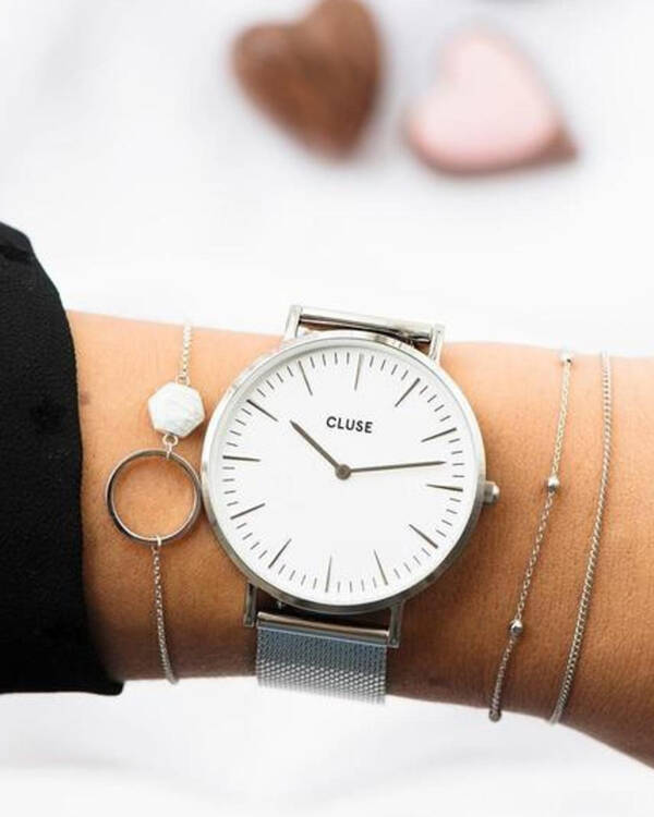 CLUSE La Boheme Mesh Watch for Womens