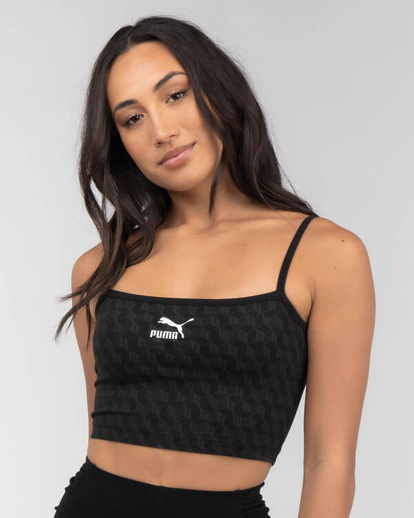 Puma Summer Luxe AOP Bralette for Womens