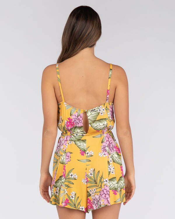 GUESS Jeans Floral Short Jumpsuit for Womens