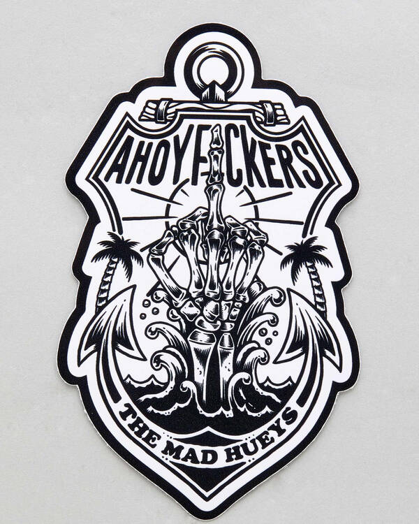 The Mad Hueys No Fks Sticker for Mens