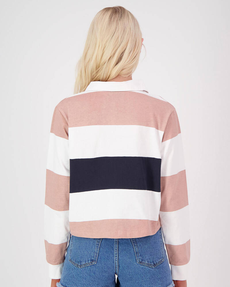 Fila City Cypress Long Sleeve Rugby Top for Womens