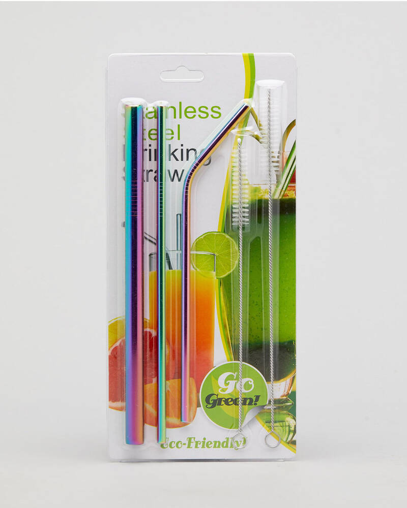 Get It Now Reusable 3pk Straw for Unisex