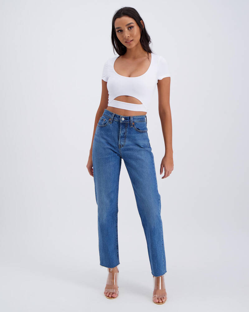 Ava And Ever Honey Cutout Tee for Womens