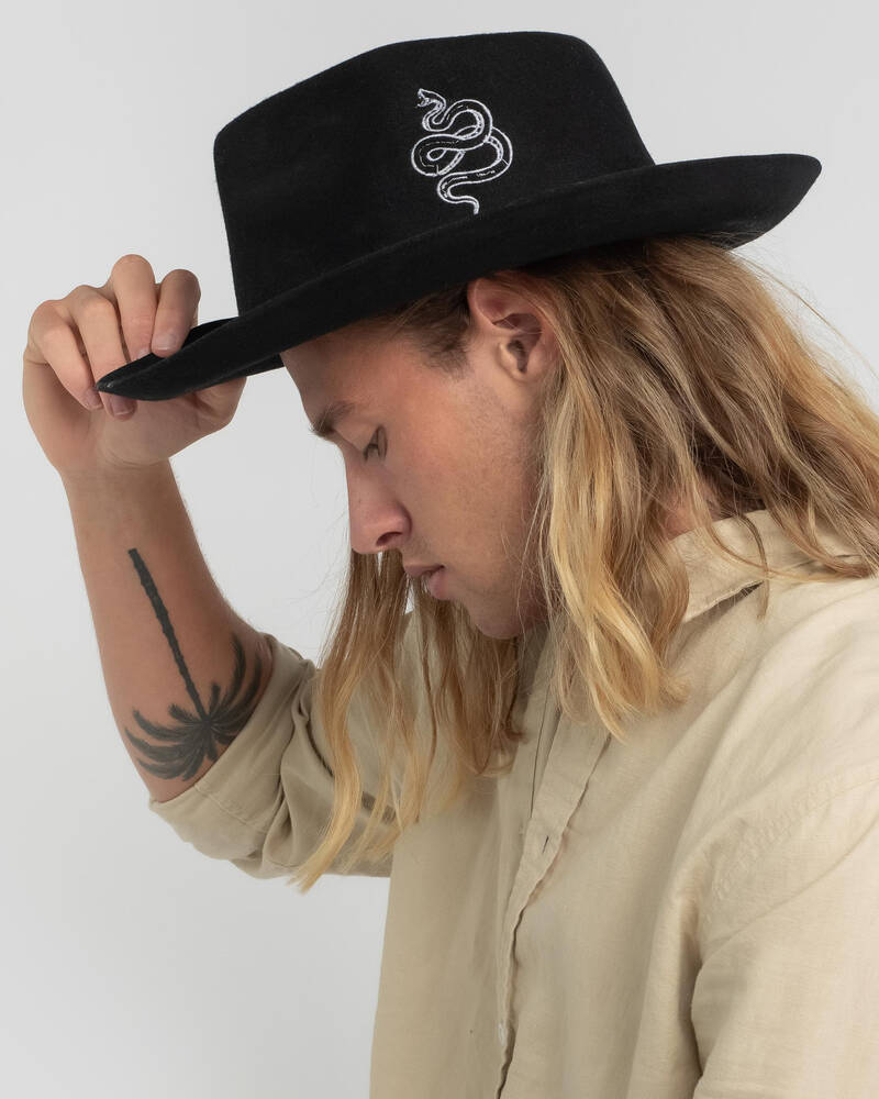Billy Bones Club The Snake Fedora Hat for Mens