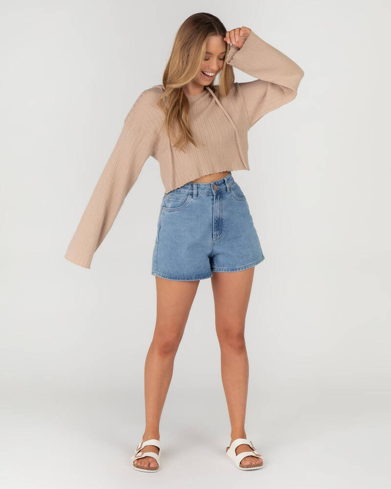 Rose Bullet Felicity Knit Hoodie for Womens