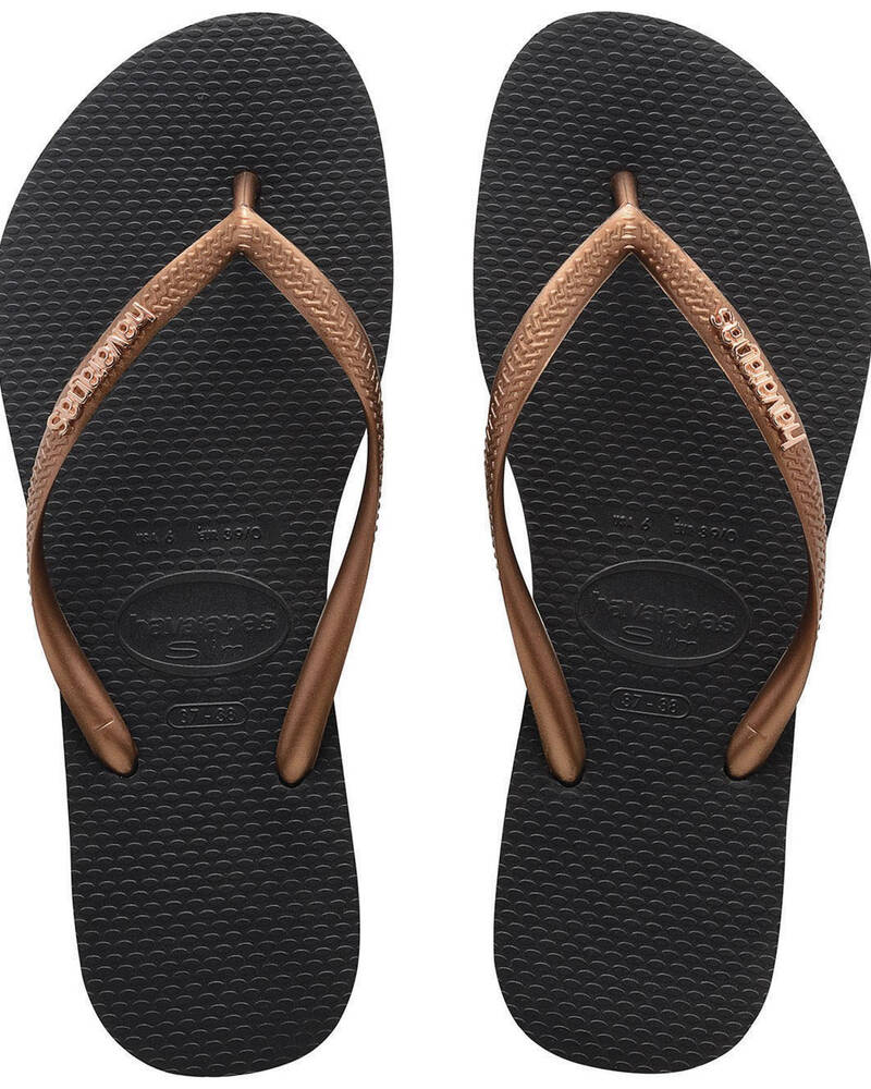 Havaianas Slim Metal Thongs for Womens