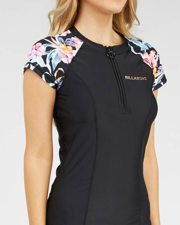 Billabong Snowflake Cap Sleeve Rash Vest for Womens