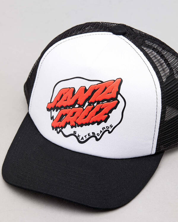 Santa Cruz Boys' Melting Dot Trucker Cap for Mens