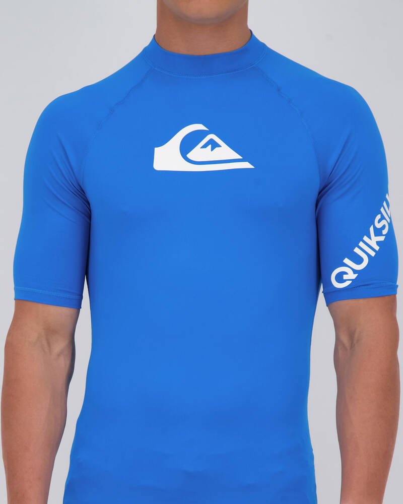 Quiksilver Mens' All Time Short Sleeve Rash Vest for Mens