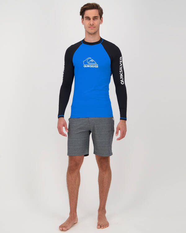 Quiksilver Tour Long Sleeve Rash Vest for Mens