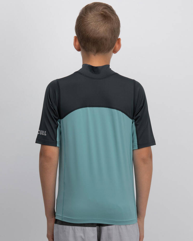 Rip Curl Boys' Underline Blade Relaxed Rash Vest for Mens