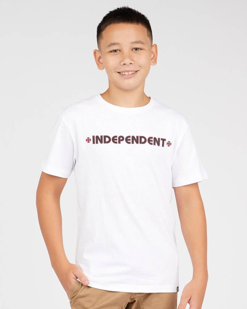 Independent Boys' Bar Cross T-Shirt for Mens