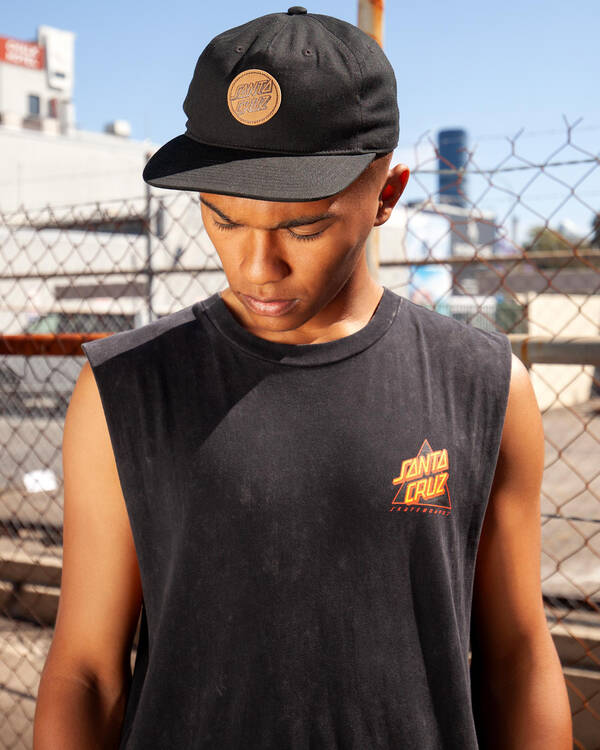 Santa Cruz Aptos Leather Dot Cap for Mens