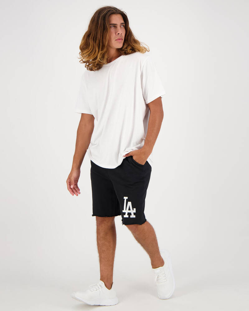 Majestic Raw Edge Fleece Shorts for Mens