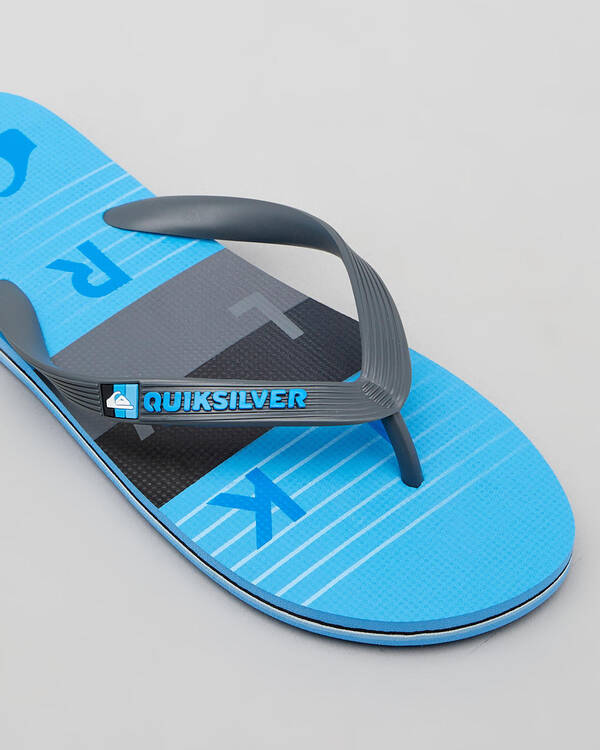 Quiksilver Molokai Aussie Block Thongs for Mens