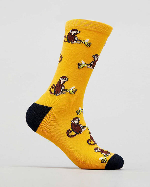 Lucid Monkey Business Crew Socks for Mens