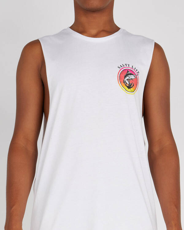 Salty Life Abstract Muscle Tank for Mens