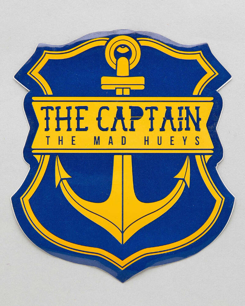 The Mad Hueys Captain Sticker for Unisex