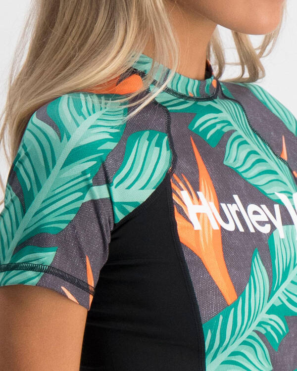 Hurley Hanoi Short Sleeve Rash Vest for Womens