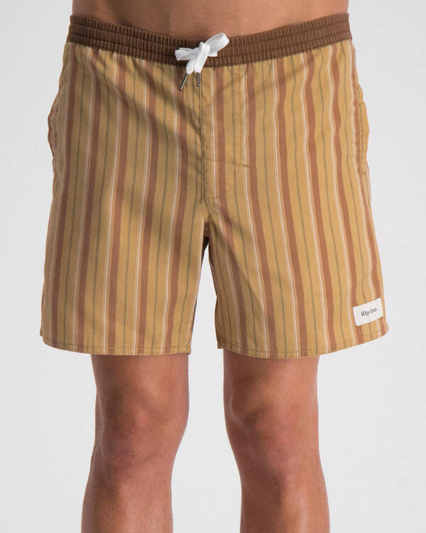 Rhythm Sixties Stripe Jam Walk Shorts for Mens