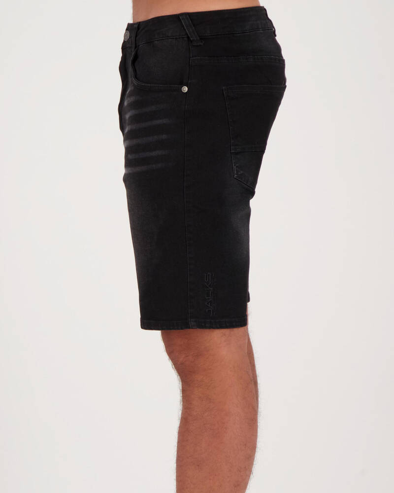 Jacks Char Denim Walk Shorts for Mens