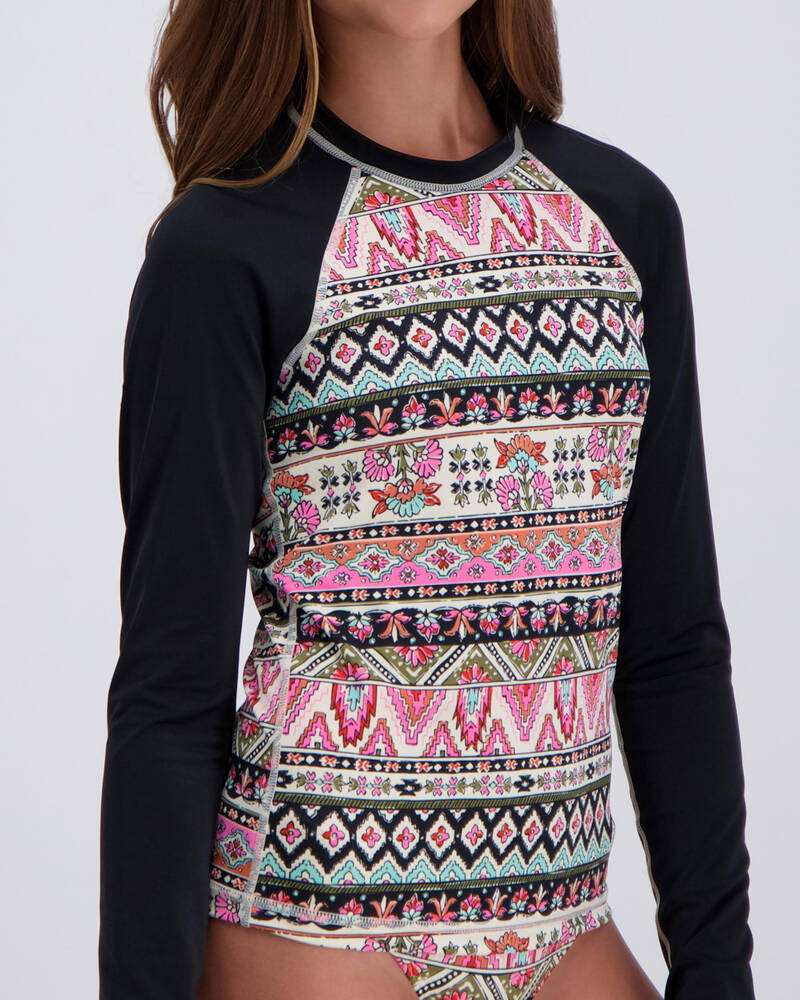 Billabong Girls Moons Tribe Rash Vest Set for Womens