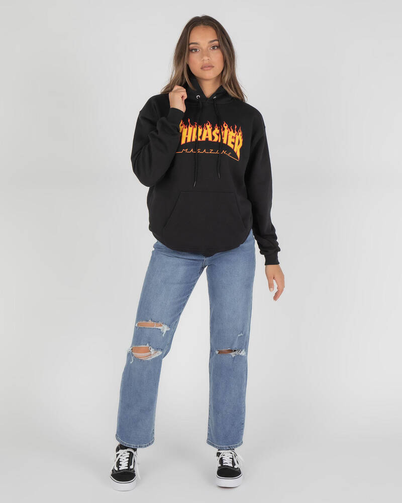 Thrasher Flame Hoodie for Womens