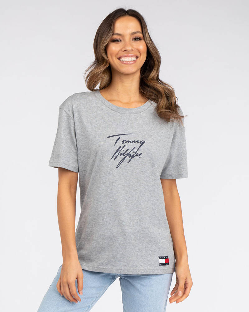 Tommy Hilfiger Tommy 85 Logo T-Shirt for Womens